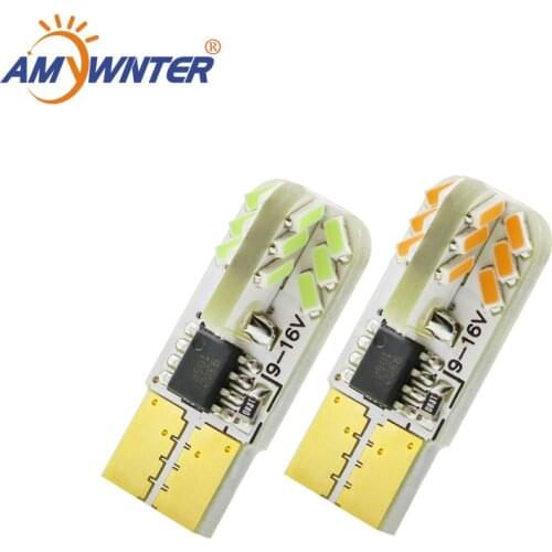 AMYWNTER 12V W5W T10 Led Canbus Turn Signal License Plate Light Trunk Lamp Clearance Reading Car Source