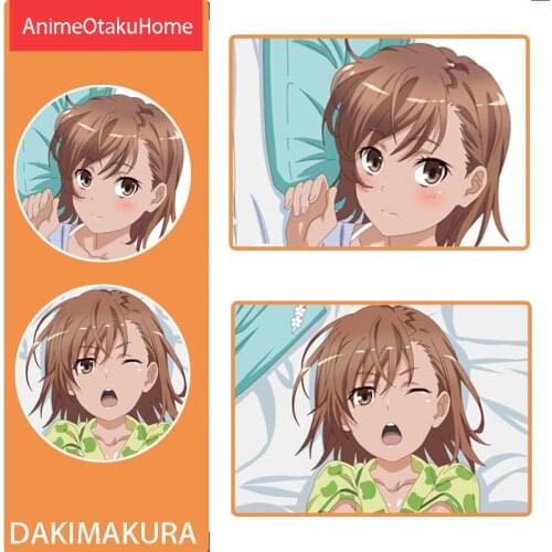 Anime A Certain Scientific Railgun Misaka Mikoto Shokuhou Misaki Throw Pillow Cover Hug Body Pillowcase Otaku Bedding Dakimakura