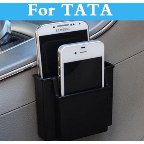 Car Interior Abs Plastic Cell Phone Holder Storage Box Holder Orangizer For Tata Indica Indigo Nano Safari Sumo Aria Car Style