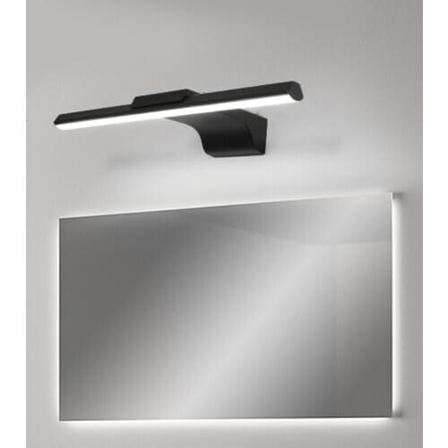 White/Black 400/600/800mm modern Mirror Light Wall Lamp AC90-260V Wall Mounted Industrial Wall Light Bathroom Light