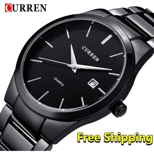 Curren Men Watches Luxury Brand Business Minimalist Date Mens Wrist Watches Waterproof Sport Quartz Men Watch Reloj Hombre 2019