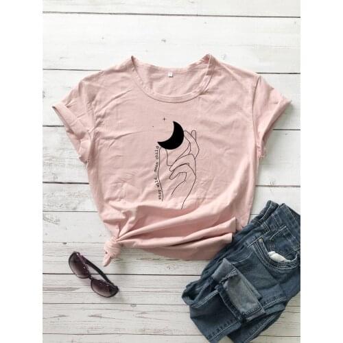 Stay wild,moon child T-Shirt funny 100% Cotton Fashion graphic vintage harajuku quote hipster women casual unisex tshirt top tee