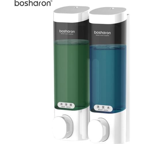 Key Opening Liquid Soap Dispenser Shampoo Body Wash Detergent ABS Plastic Container Dispensers Home Kitchen Bathroom Accessories