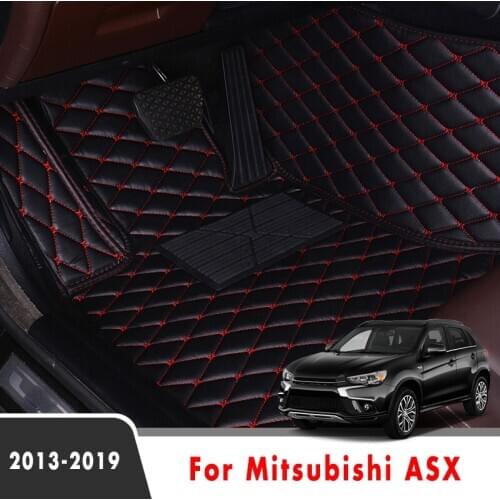 For Mitsubishi ASX 2019 2018 2017 2016 2015 2014 2013 Car Floor Mats Decoration Auto Accessories Waterproof Covers Leather Rugs