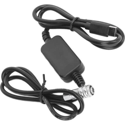 Camcorder Power Cable USB PD To BMPCC Cable 3.67ft Length for Blackmagic 4K/6K Movie Camera