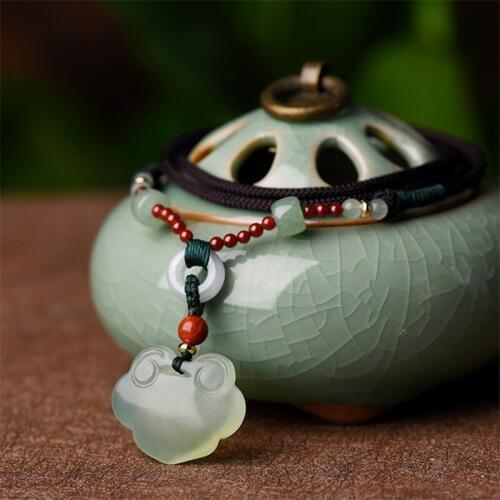 Ethnic Rope Long Sweater Necklace Stone Beaded Stone Pendants & Necklaces Statement Choker Nepal Necklace Women Men Jewelry