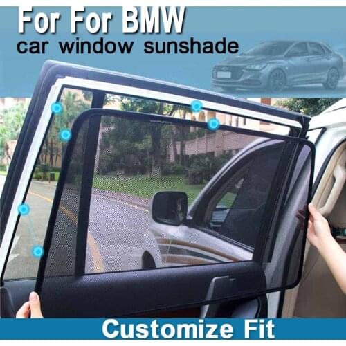 For BMW X1 E84 F49 X2-F39 X3 G01 F25 X4 F26 X5 F15 E70 G05 X6 F16 E71 Magnetic Car Side Window Sun Shades Cover Mesh car curtain