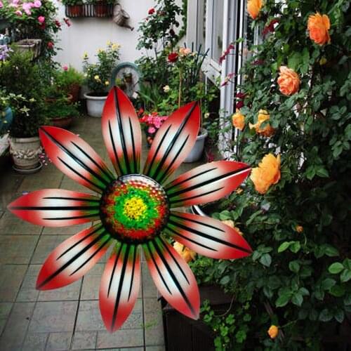 Metal Flower Wall Decor Rustic Floral Wall Art Sculpture for Home Garden Porch Patio Decoration