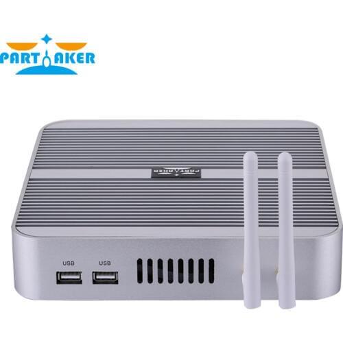 Partaker B1 Fanless Mini PC i5 with Intel Core i5 5250U Win 10 Free 300M WiFi HD Graphics 6000