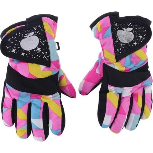Winter Warm Snowboarding Ski Snowboarding Gloves Children Kids Snow Mittens Waterproof Skiing Breathable Air Warm Mittens