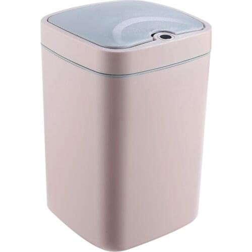 Recycle Kitchen Trash Can Storage Baskets Inductive Smart Home Trash Bin With Cover Bathroom Cubo Basura Cleaning Tools EB5TC