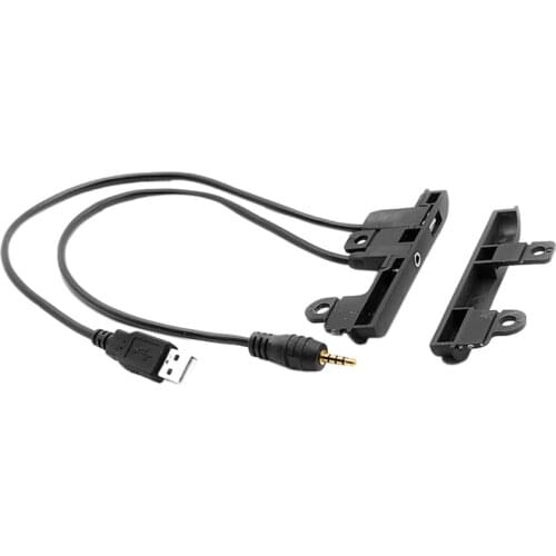 Fit for Toyota 2 DIN Car Radio Stereo Fascia Dash Kit Side Trims with Usb Aux Ports