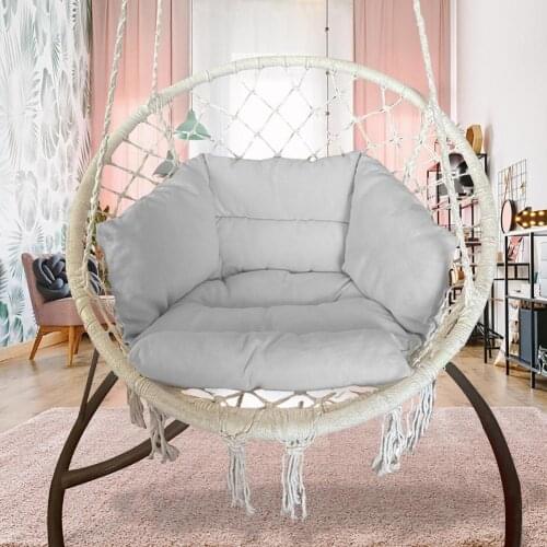 Hanging Basket Cushions Swing Chair Seat Pad Hammock Thick Seat Cushion Soft Mat For Indoor Outdoor Patio Yard Garden Beach