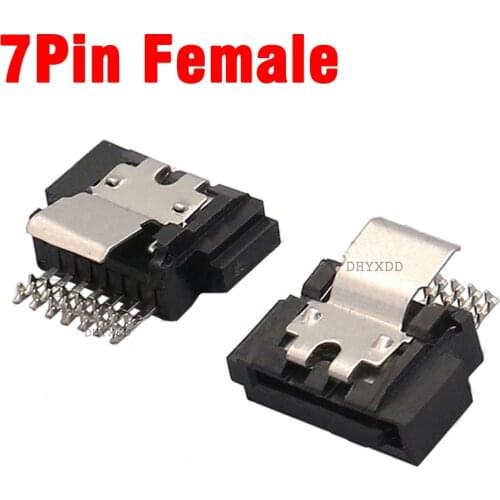 SATA Socket 7P Female Connector With Spring Interface SATA Power Supply SATA 7Pin Female With Shrapnel Plug Jack