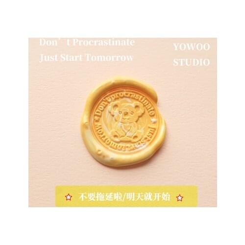 Cute bear koala Head Removable Wax Seal Handle Heads DIY Stamps Postage Journal Package Date Wedding Gift Envelope Tools