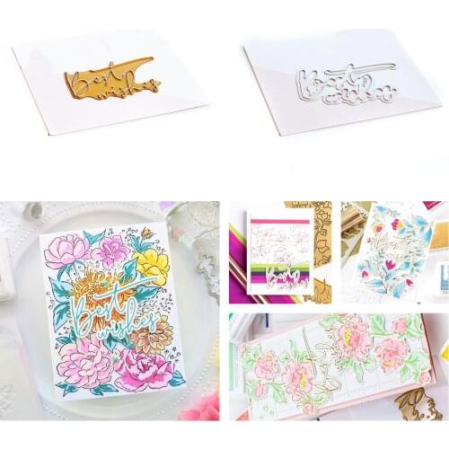 Letter Cutting Dies Scrapbook Dariy Decoration Stencil Embossing Template DIY Greeting Card Handmade
