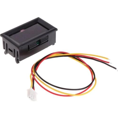 2 in 1 LED Tachometer Gauge Digital RPM Voltmeter for Auto Motor Rotating Speed 090E