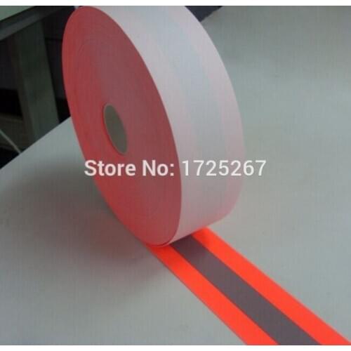 CSR orange-gray-orange 5cm width, 50yards length reflective Reflective Flame Retardant tape