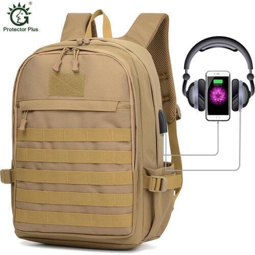 Tactical Travel Backpack EDC Rucksack Molle Army Pack Assault Pack Bug Out Bag for Military Camping Camping Hiking with USB