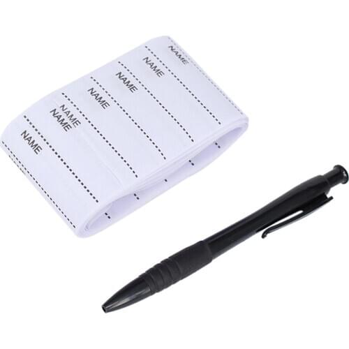 100pcs Iron On Sew On Waterproof Name Clothing Label Tags Tapes Patch