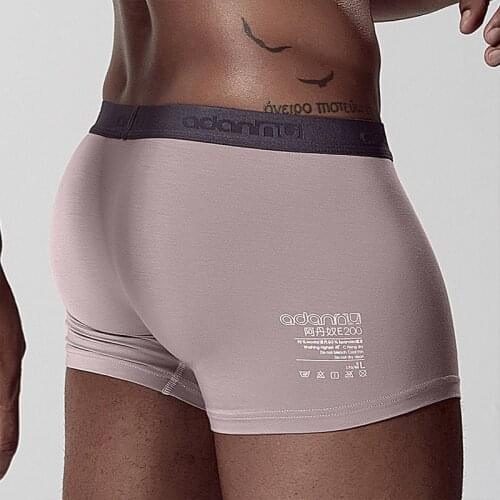 ADANNU Modal Sexy Men Underwear Boxers Shorts Comfortable Solid Boxer Man Underpants Soft Panties Cuecas Boxershorts M-2XL