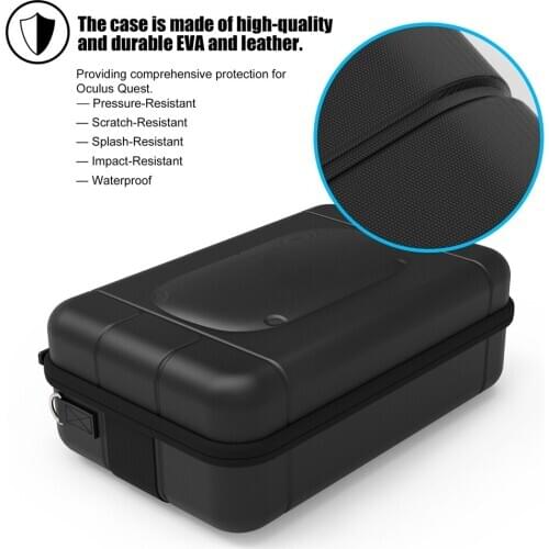 Waterproof Protective Cover Case for Oculus Quest VR Gaming Headset Touch Controllers Accessories Large Capacity Travel Bag
