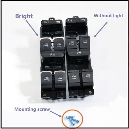 3BD959857 3BD 959 857 1J4959857D 1J4 959 857 D Power window master switch Fits For Passat B5 Bora Golf 4 MK4 Seat Leon Toledo