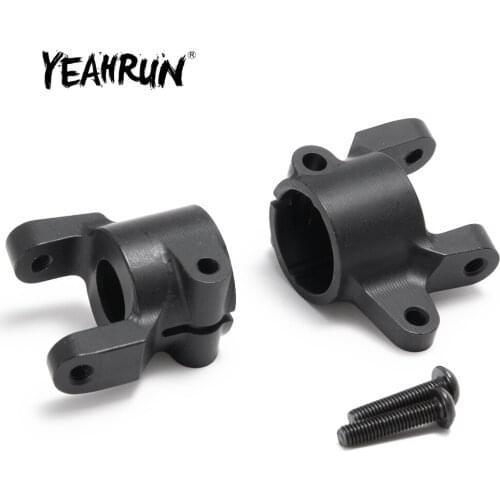 YEAHRUN 2PCS Aluminum Front C-Hub for Front Axle AXIAL SCX10 II AX90046 1/10 RC Crawler