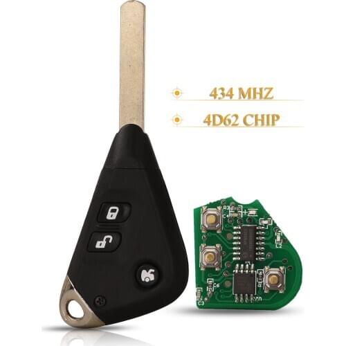 Kutery 3 Button Replacement New Remote Car Key Fob 433MHz 4D62 Chip For Subaru Liberty B13 Impreza G12 Forester Outback B13