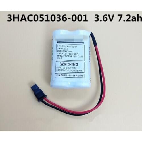 1PCS Original new 3HAC051036-001 3.6V 7.2Ah For ABB IRB120 Battery SMB