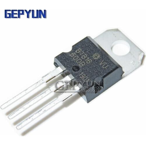 10PCS BTB16-600B TO-220 BTB16-600 TO220 BTB16-600 bidirectional triode thyristor Gepyun