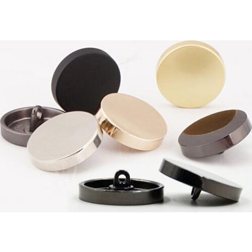 200pcs 11mm/12mm/15mm/18mm/20-25mm fashion metal buttons gold decorative sewing buttons for shirt suit overcoat accessories DIY