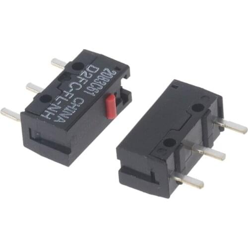 2Pcs Original OMRON D2FC-FL-NH Red Dot Classic Mouse Micro Switch 10 Million Times lifetime Universal with 7N 10m 20M OF