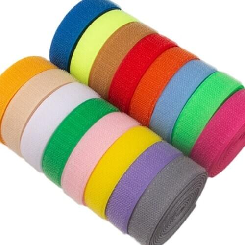 20mm/0.78'' Colorful Adhesive Hook and Loop Fastener Tape Strips Magic Tape for Fabric Sewing Stitch Free Shipping 2m