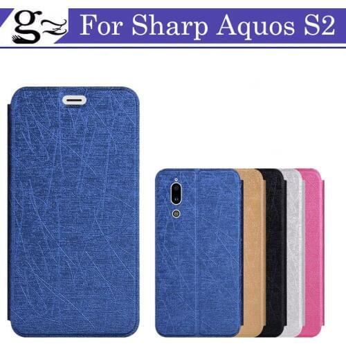5.5Inch For SHARP AQUOS S2 flip phone case Tpu leather back cover coque funda For SHARP AQUOS S2 S 2 Back Shell