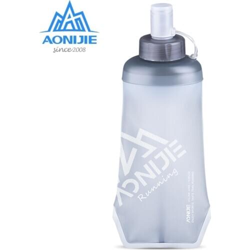 Aonijie Outdoor Sports Foldable Soft Flask Water Bottle Sd26 420Ml/500Ml Tpu Kettles for Traveling Running Hiking Camping