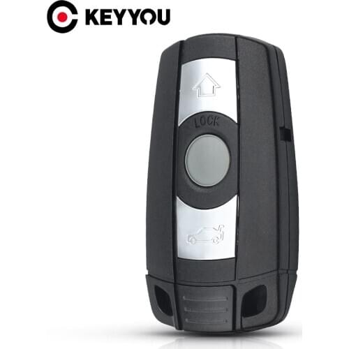 KEYYOU For BMW E61 E90 E82 E70 E71 E87 E88 E89 X5 X6 For 1 3 5 6 Series Replacement Key Shell 3 Button Smart Car Key Case Cover