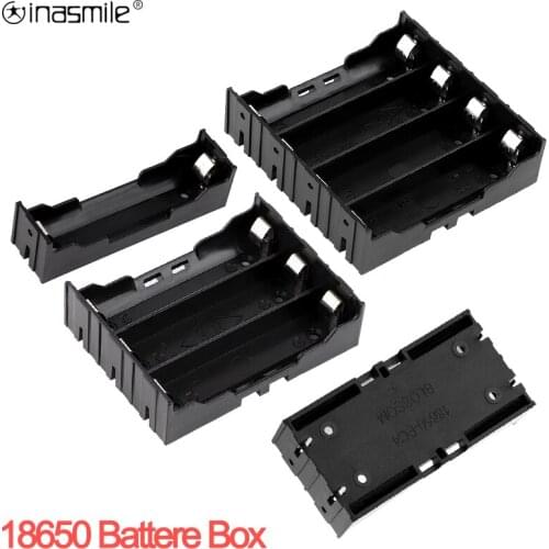 ABS 18650 Black Power Bank Cases 1X 2X 3X 4X 18650 High quality DIY battery box 1 2 3 4 Slot Batteries Container With Hard Pin
