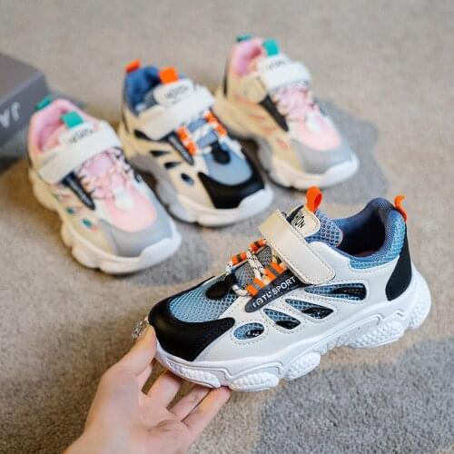 Childrens shoes for boys and girls 2021 summer new mesh breathable boys sports shoes fashion trend girls net shoes