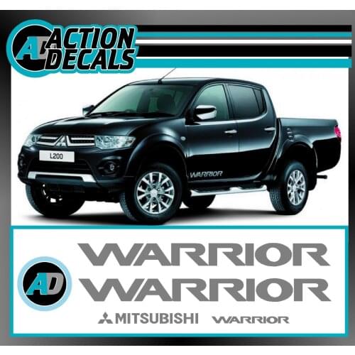 For 2Pcs/Set Mitsubishi Warrior L200 Replacement Stickers / decals set