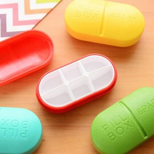 2020 Travel Mini Pill Box Foldable Container Drug Tablet Storage Case Holder Mini Cute Plastic Pill Box Medicine Case Splitters