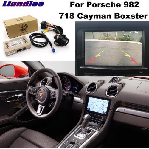 Liandlee Parking Camera Interface Reverse Back Up Park Camera Kits For Porsche 982 Cayman Boxster 718 Original Display Upgraded