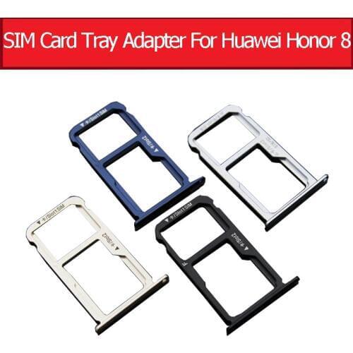 Micro SD & SIM Card Tray Adapter For Huawei Honor 8 FRD-AL00 AL10 DL00 L04 L09 L19 Sim & Memory Tray Reader Holder Repair