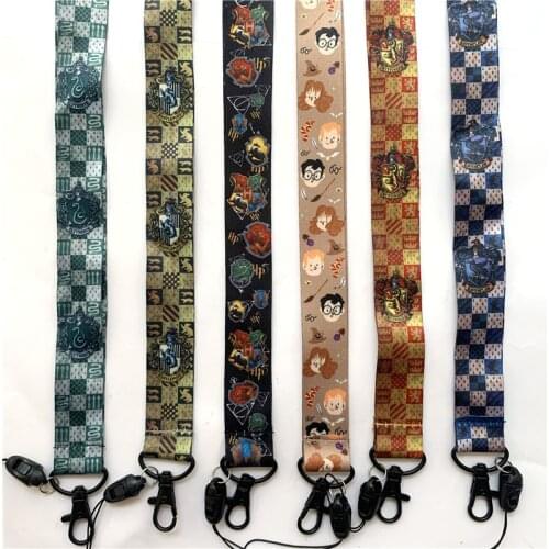 Cute Cartoon School Lanyard for Keys USB ID Card Badge Holder Mobile Phone Straps Webbing Necklace Keychain P0903