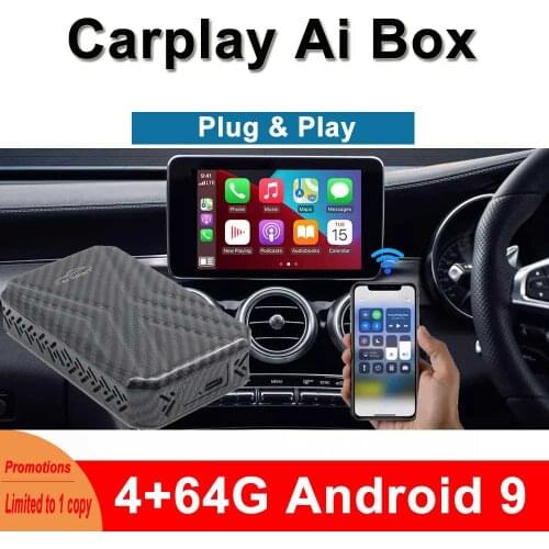 Mondeo Taurus Golf 7 Sportsvan jetta Ai Box Multimedia Player 9 Android System 4+64G Applicable for Apple Carplay TV GPS Box