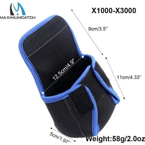 Maximumcatch Neoprene Fishing Spinning Reel Cover Pouch Protective Reel Bag Fit Up 1000-8000-Series