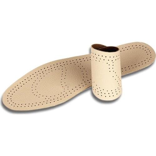 Shoe Leather Insole Breathable Deodorant Cushion Instantly Absorb Sweat Replacement Inner Soles Shoes Insole Pads