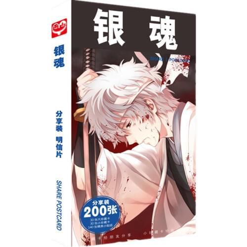 180 Pcs/Set Japanese Anime GinTama Postcard/Greeting Card/Message Card/Christmas and New Year gifts