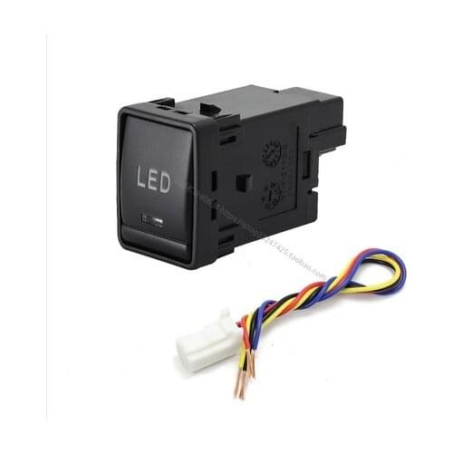 Fog lamp Music Radar LED recorder fan power supply rear view mirror door switch button with wire for Nissan Toulart Y62