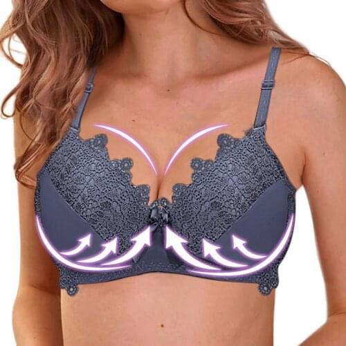 Plus Size Bras For Women Lace Embroidery Bra No Wire Lingerie Sexy Womens Underwear Sexy Seamless for Women Big Size Bras